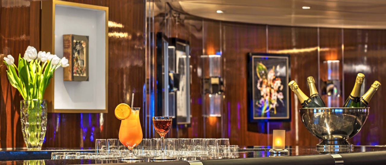 The Sky Bar is a place to enjoy a refreshing tropical beverage!